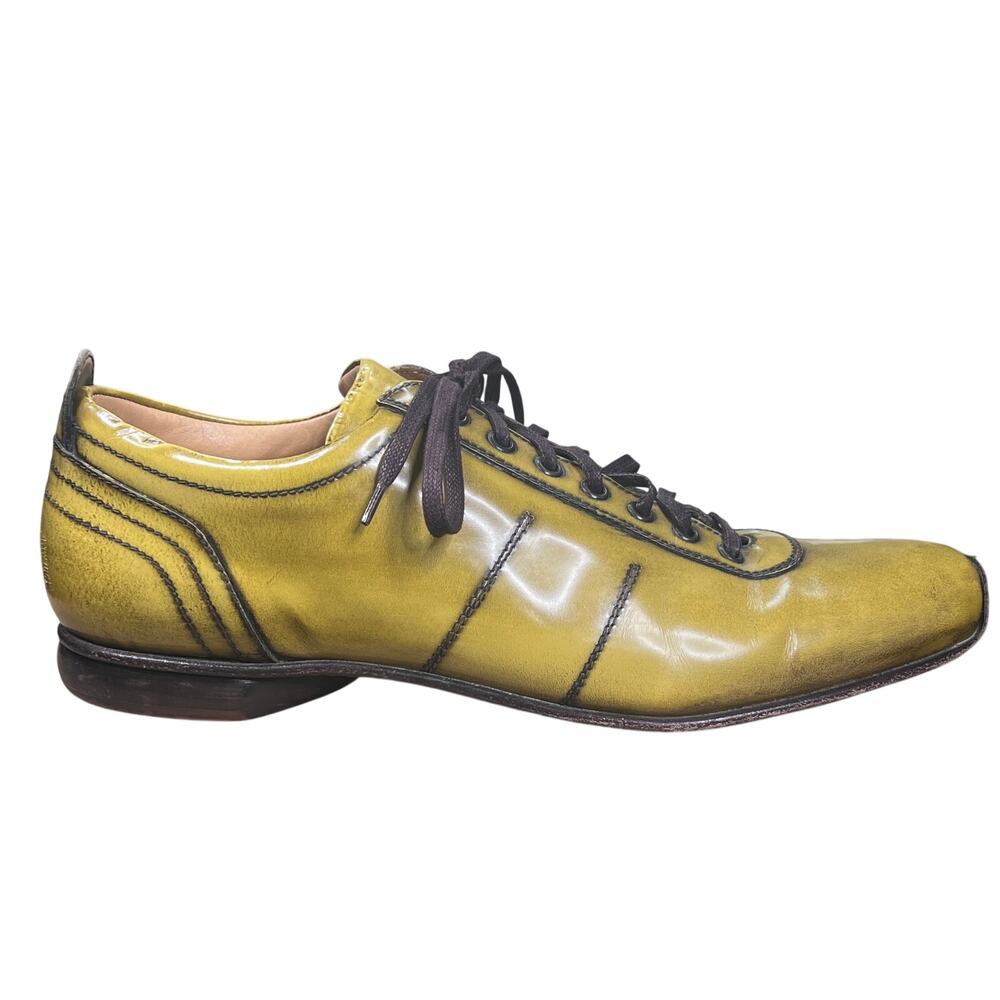 Per Antoni by Calzoleria Toscana Italian Yellow Patina Oxfords Size 44 US 10.5